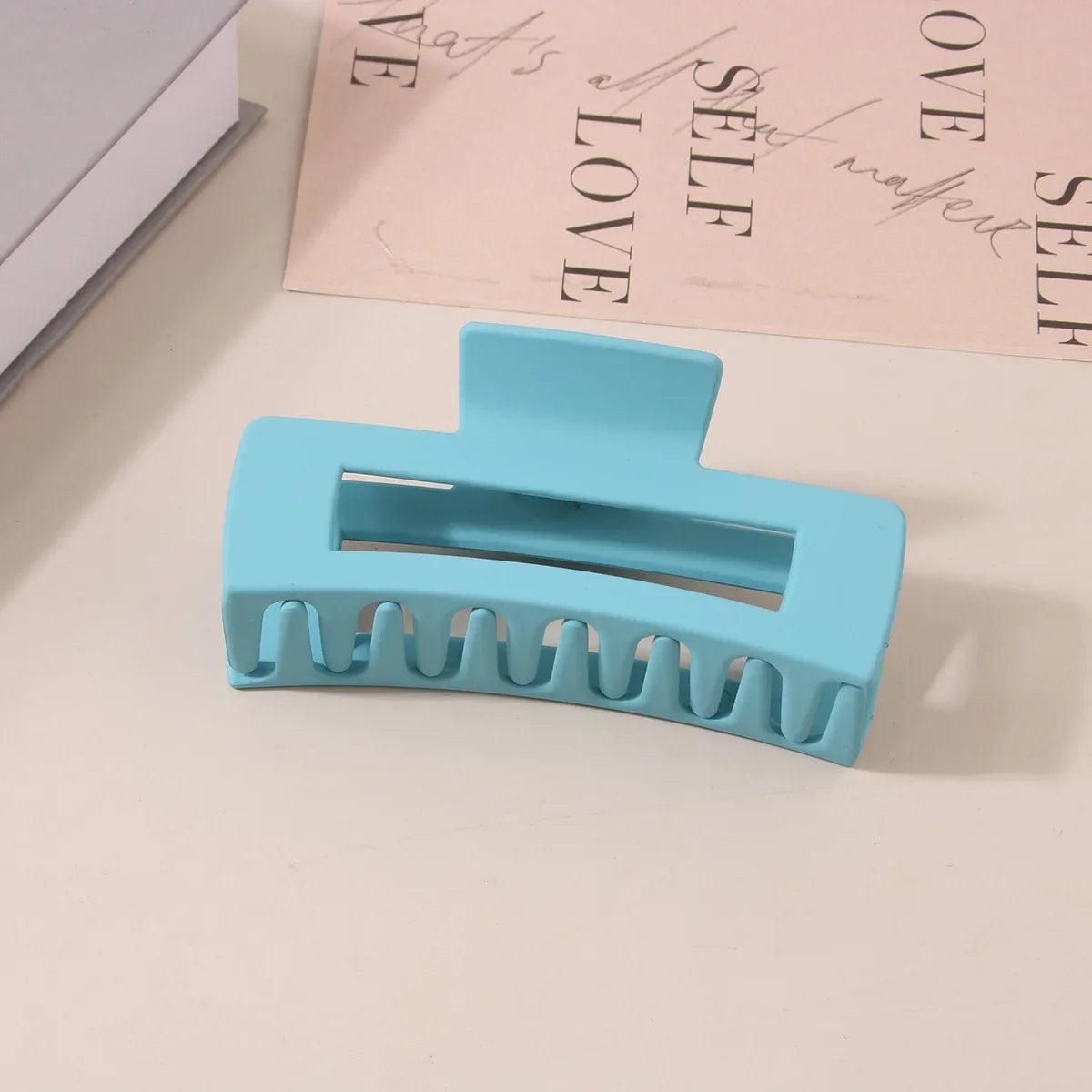 10.5CM Solid Hair Claw Elegant Hairpins Barrette Crab Hair Clips For Women Girls Korean Square Headwear Simple Hair Accessories