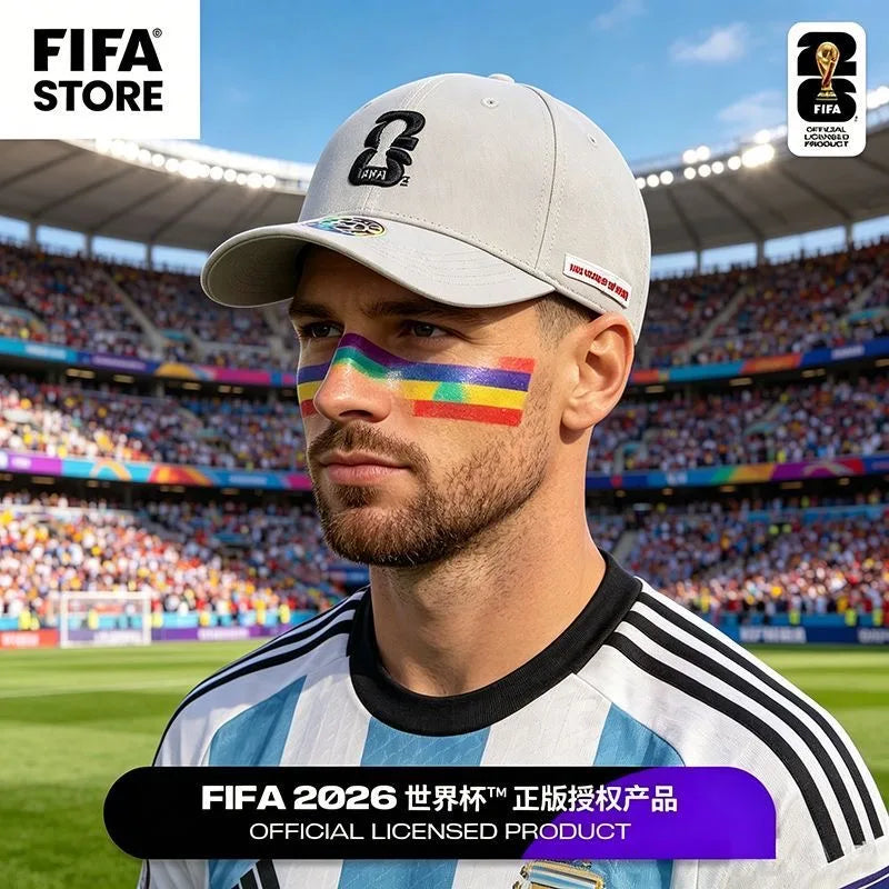 FIFA 2026 World Cup Denim Baseball Cap Bucket Hat Large Head Circumference Sun Protection Face Slimming Unisex Sports Hat