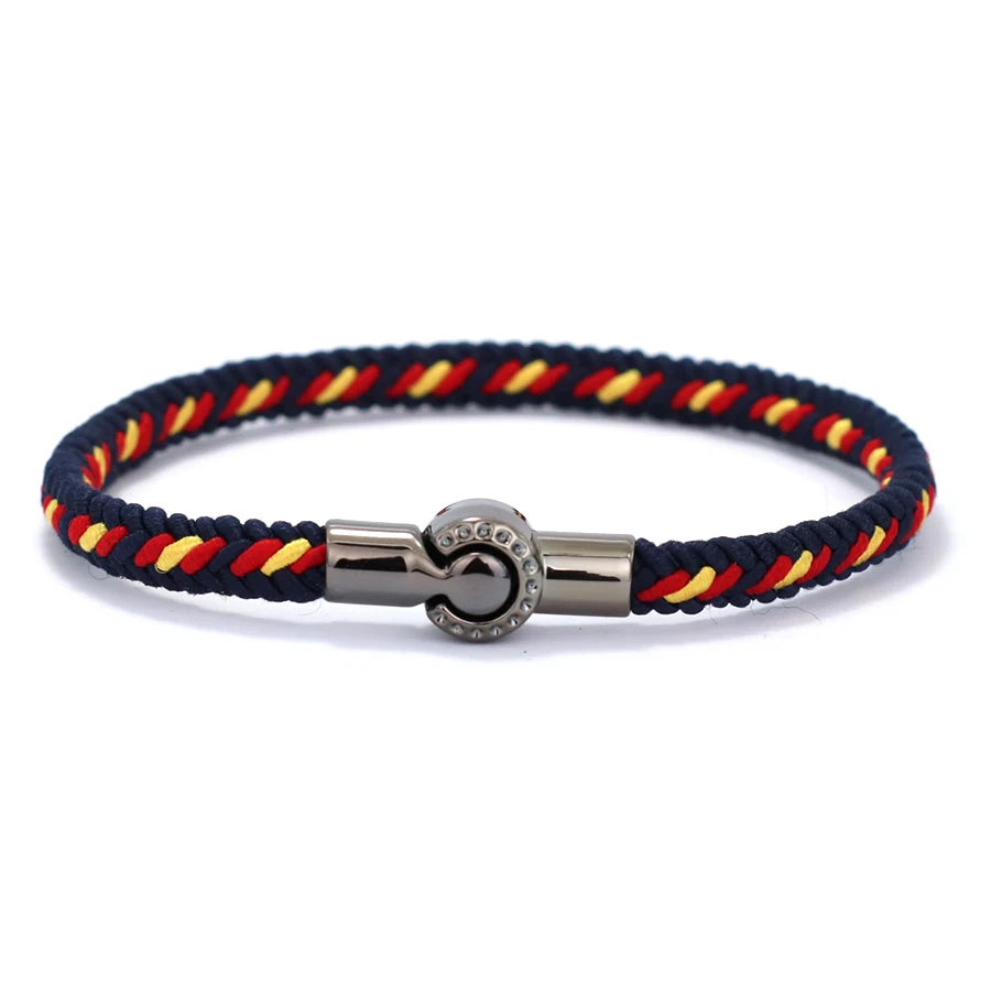 New Grade A Ethnic Rope Bracelet For Men Women Magnet Buckle Handmade Weaven Bangle Leisure Pulseira Accessories Hombre  Hombre