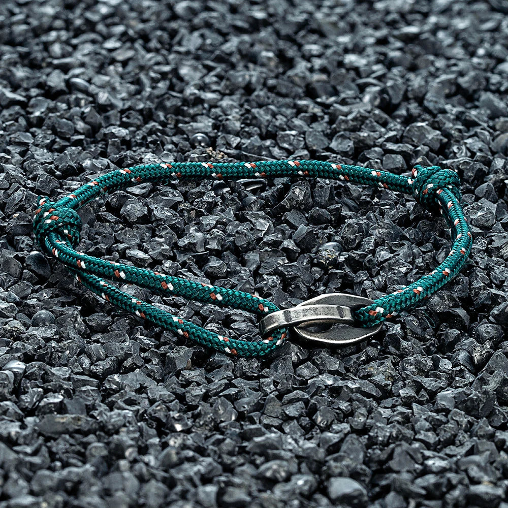 MKENDN Punk Style Surfer Bracelet Men Women Handmade Boho Summer Festival Jewelry Waterproof Cotton Chain Link Bracelet Gift