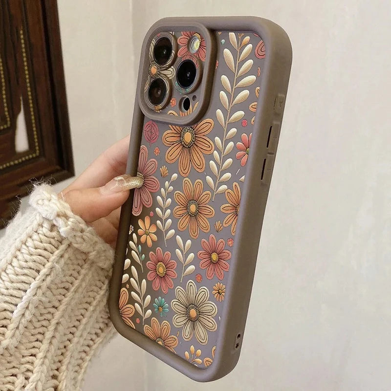 Floral Pattern Phone Case For Xiaomi Redmi Note 14 4G Cases Redmi Note 12 13 Pro Plus 5G 12S 11S 11 10S 10 14C 12C 13C 4G Cover