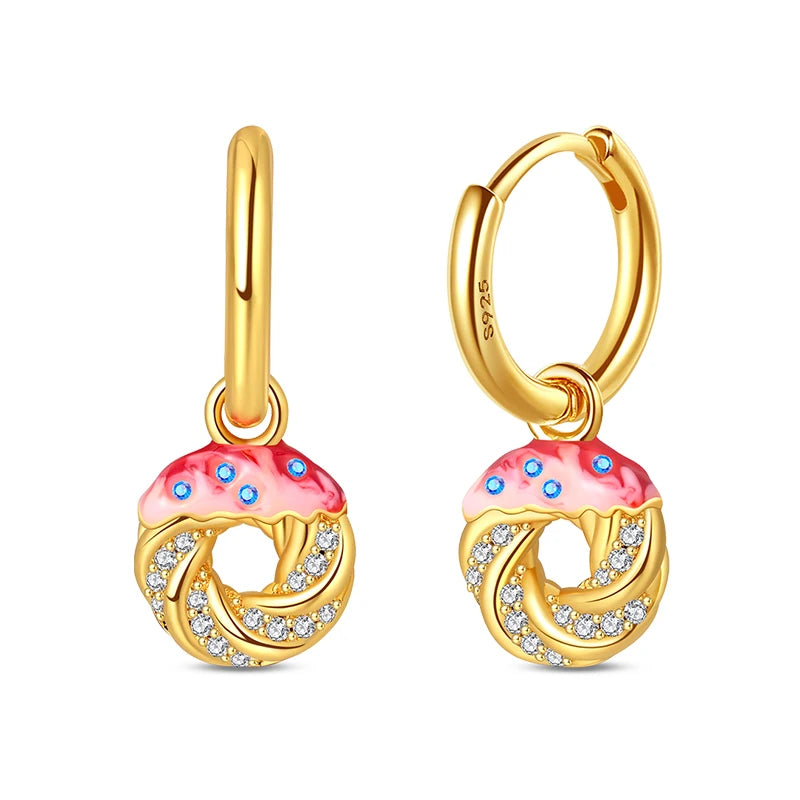 Classic Earrings 925 Silver Stars Moons Pearls Bees Golden Hoop Earrings For Women Engagement Birthday Proluxe Fine Jewelry Gift