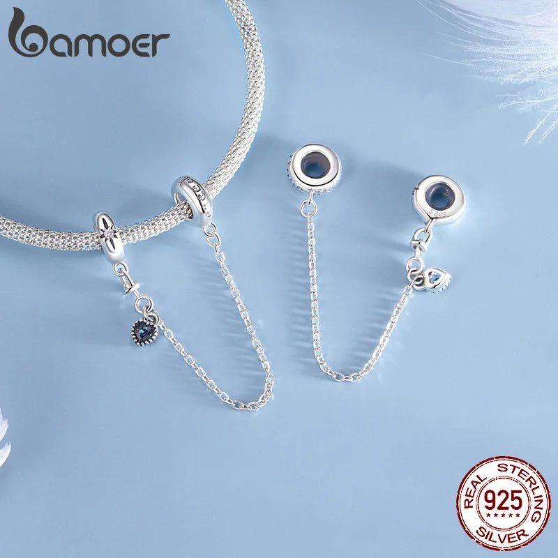 BAMOER Anti-Kriegs-Serie, 925er Sterlingsilber, Charm-Perle „Friedenstaube und Liebesherz“, passend für originale Armbänder, DIY-Charm zur Schmuckherstellung