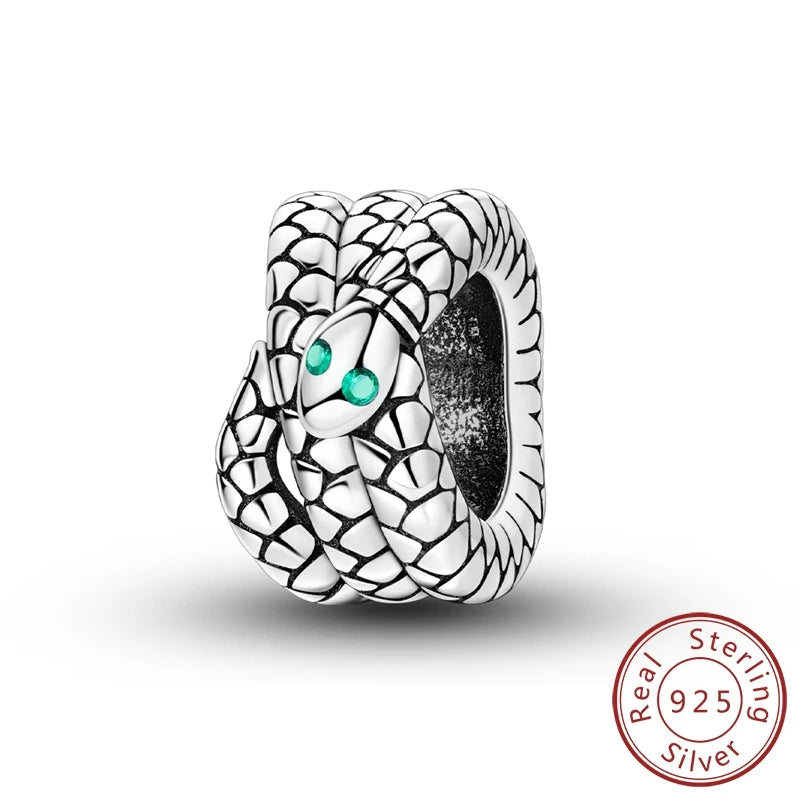 Charms 100% 925 Sterling Silver Flowers Colorful Zircon Silicone Spacer Beads Fit 3mm 925 Original Bracelets Fine DIY Jewelry