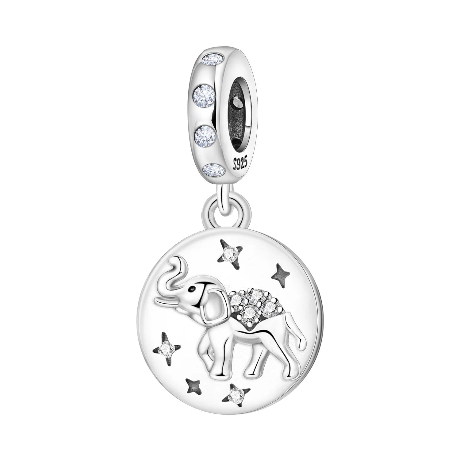 PANPOKI 925 Sterling Silver Cute Panda Animals Beads Original Pendants Bracelet Charm Jewelry Party DIY Trendy Gifts