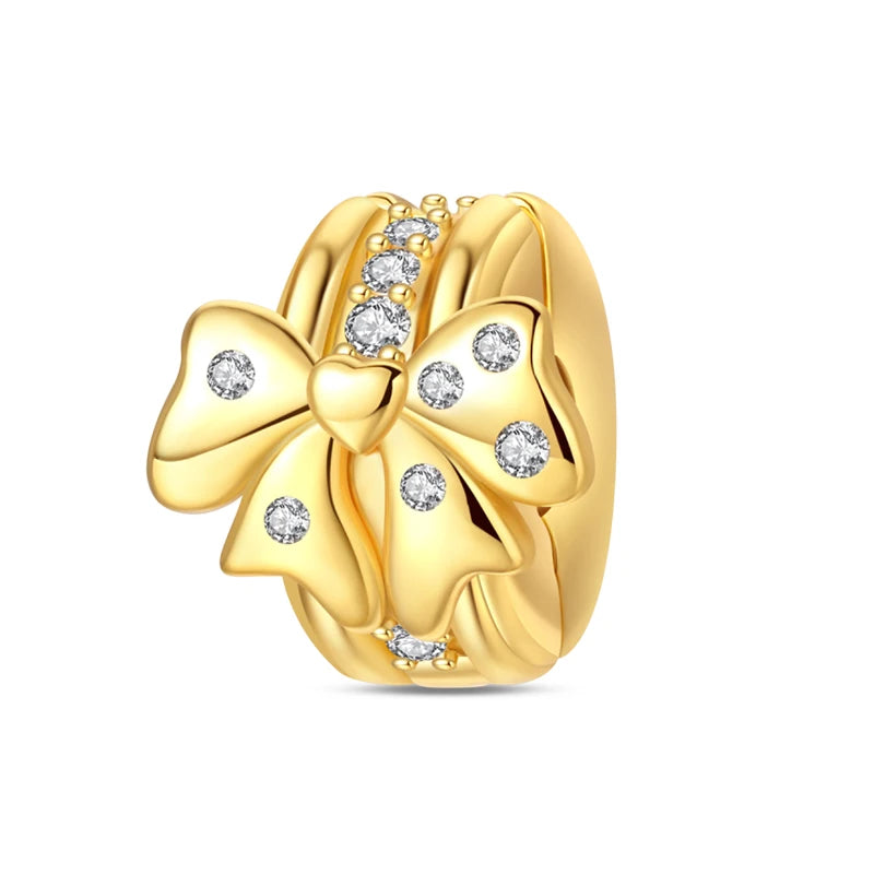 Original Charms Beads 925 Sterling Silver Golden Leopard Firefly Butterfly Hot Air Balloon Beads Fit DIY Bracelet Fine Jewelry