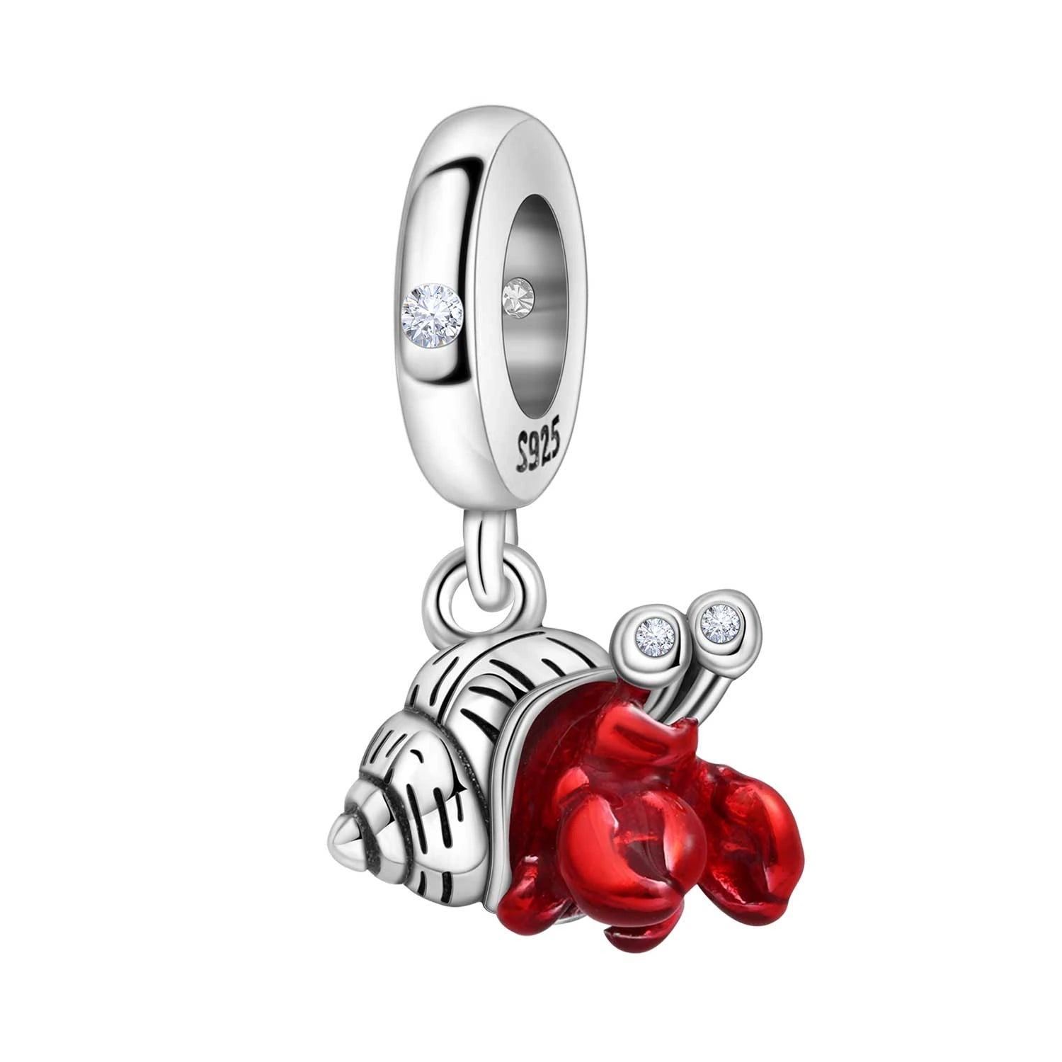 PANPOKI 925 Sterling Silver Sea Star Jellyfish Devil Fish Pendant Beads Original Pendants Bracelet Charm Jewelry Party DIY Gift