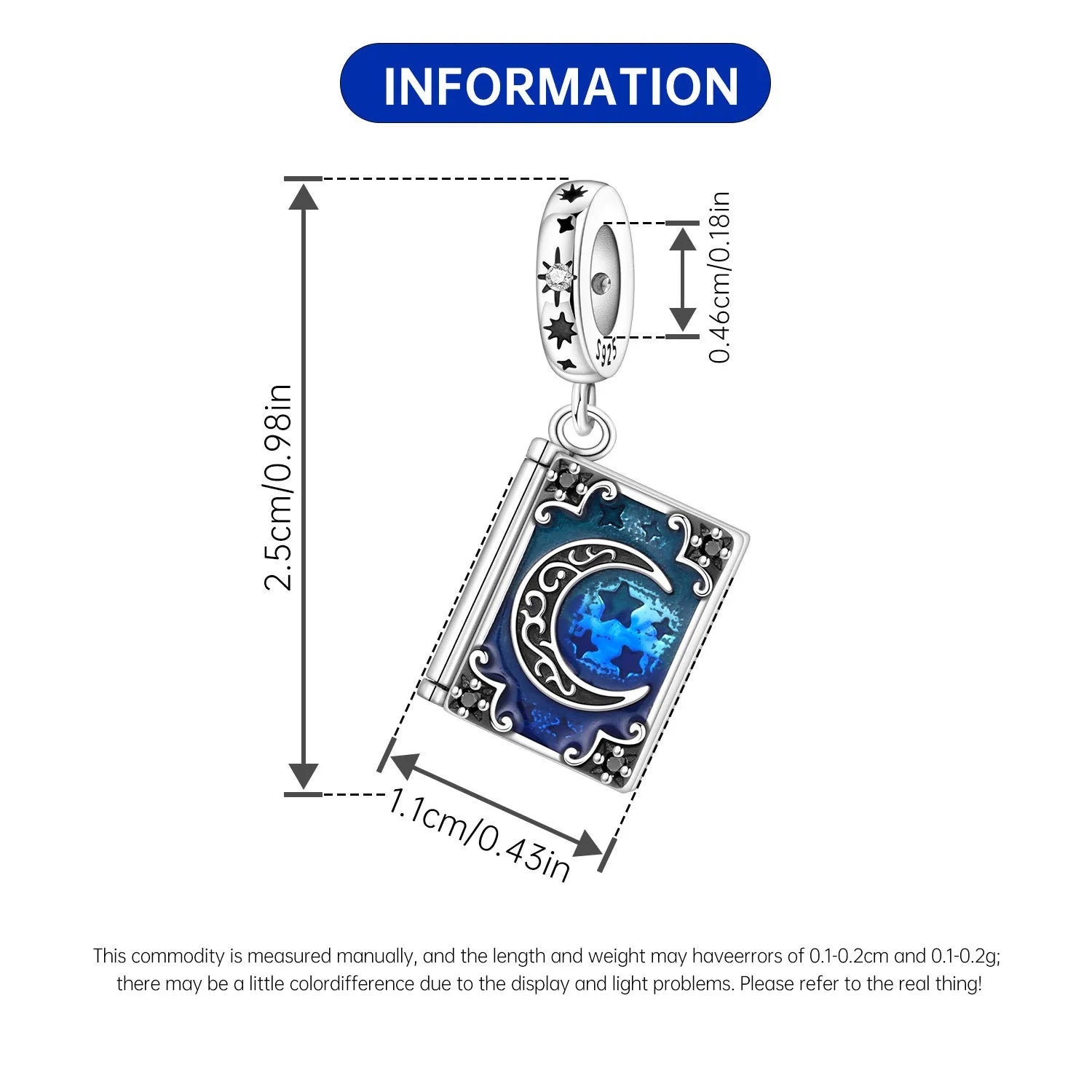 PANPOKI 925 Sterling Silver Magic Book Guardian Beads Original Pendants Bracelet Charm Jewelry Party DIY Trendy Gifts