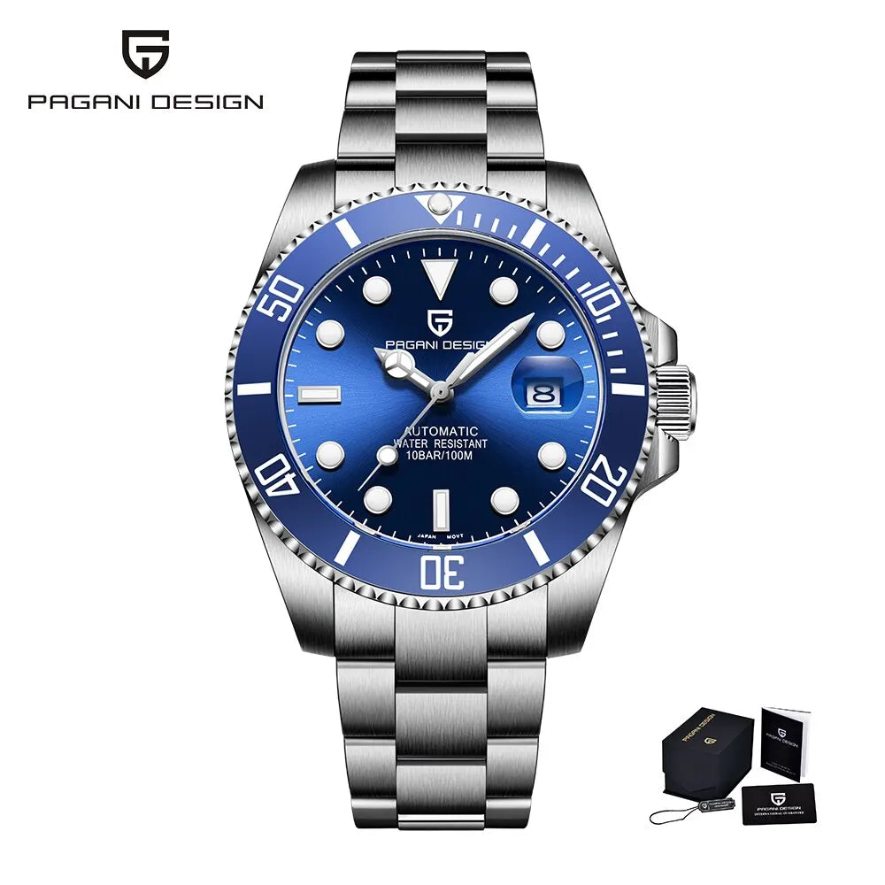 PAGANI Design 2025 New Men Automatic Mechanical Watches Miyota 8215/NH35 40mm Stainless Steel Waterproof Watch Relogio