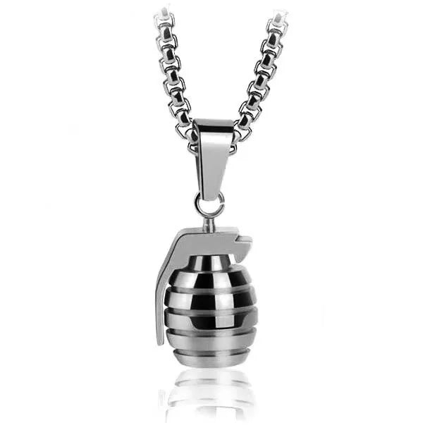 Fashion Stainless Steel Pendant Necklace Women Macho Men Valentine Gifts