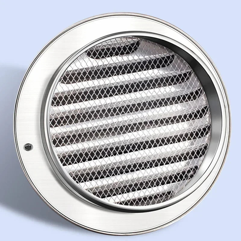 304 Stainless Steel Air Vent Round Wall Vent Outlet Cover Ventilating Fan Prevents Pipe Blockage Louvered Grille Cover Blocking