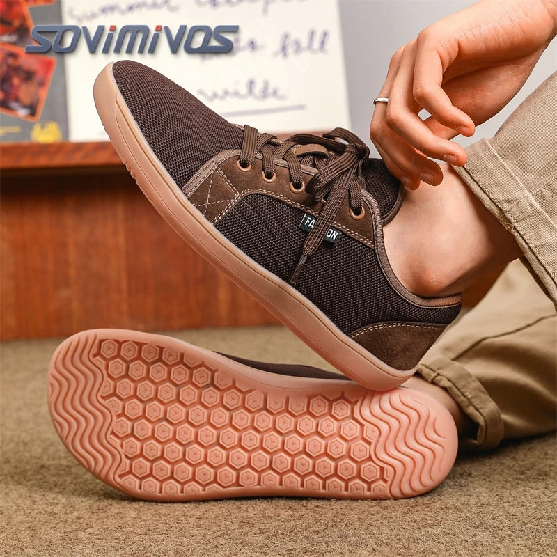 New Minimalist Shoes for Men Wide Toe Barefoot Casual Sneakers Lightweigh Outdoor Running Zero Drop Male Sneaker Tenis Masculino