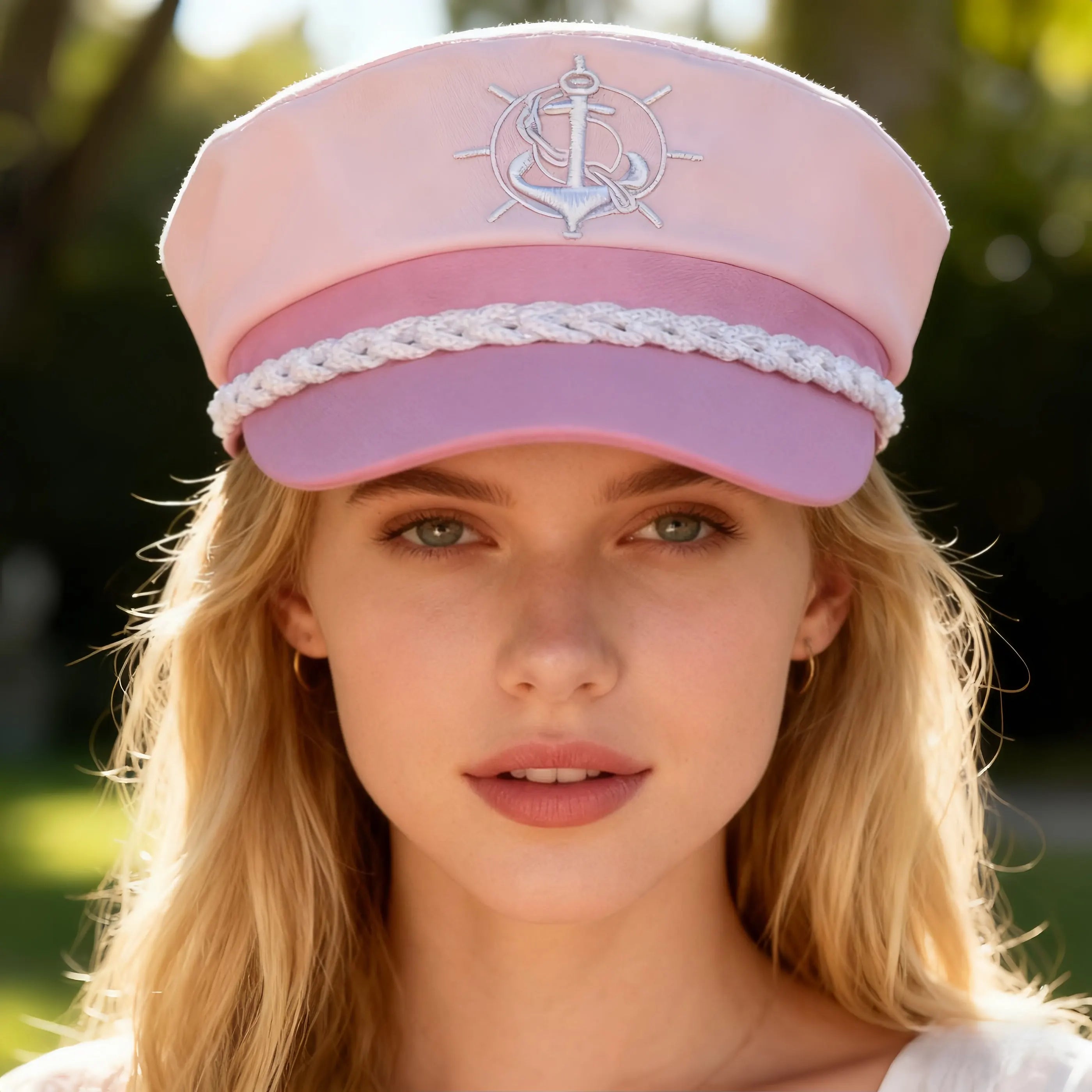 Burning Man printed embroidery adjustable navy cap Sailing cap Adult nautical cap Marine cap Cruise party Navy party Hat