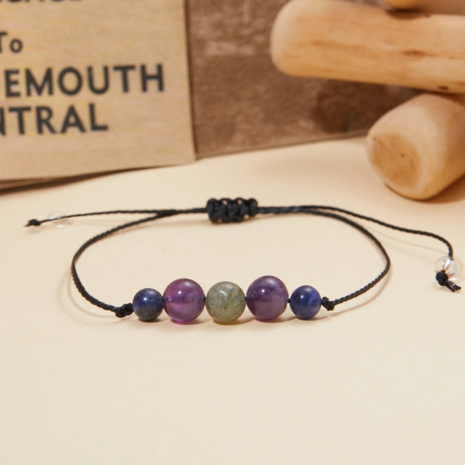 Natural Stone Tiger Eye Beaded Bracelet For Women Men Handmade Crystal Beads Adjustable Bracelets Anxiety Relief Charm Jewelry