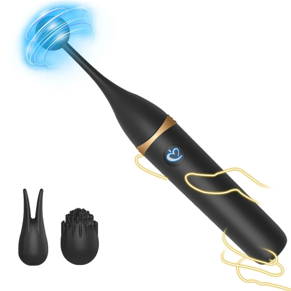 G Spot Tease Stick Vibrators for Women Clitoris Pussy Stimulation Erotic Female Masturbator Adult Sex Toys Comes 3 Massage Heads