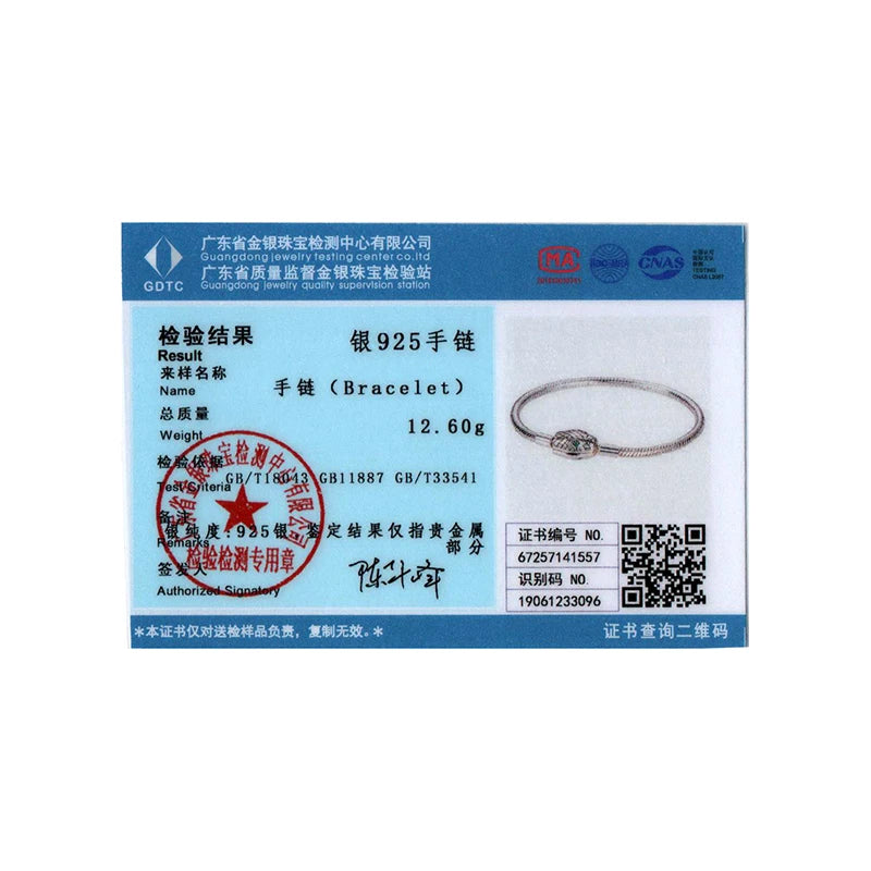 BISAER 925 Sterling Silver Snake Green Zircon Bracelet Snake Bone Basic Bracelet for Women Charms Beads DIY Fine Jewelry Gift