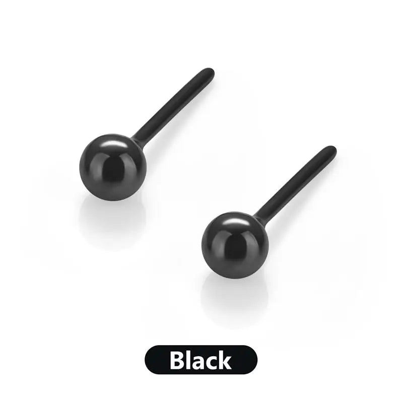 1 Pair Ceramic Heart Earnails Classic Simple Earbone Nail Small Earrings Ear Bone Nail Lip Piercing Body Jewelry Accessory