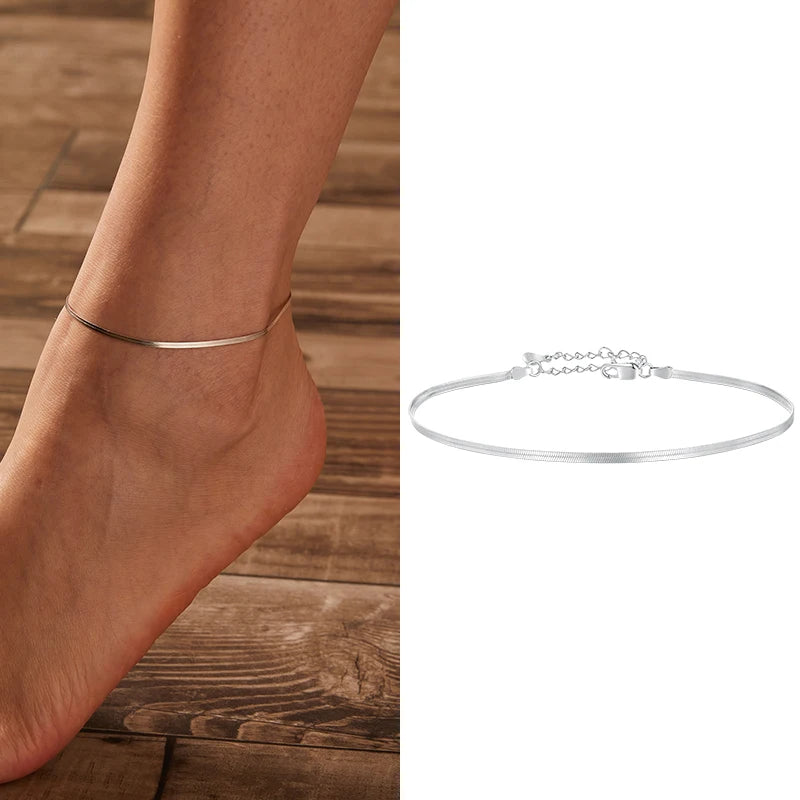 WOSTU 925 Sterling Silver Turtle Starfish Anklet Foot Jewelry for Women Pearl Zircon  Summer Beach Anklets Holiday Jewelry Gift