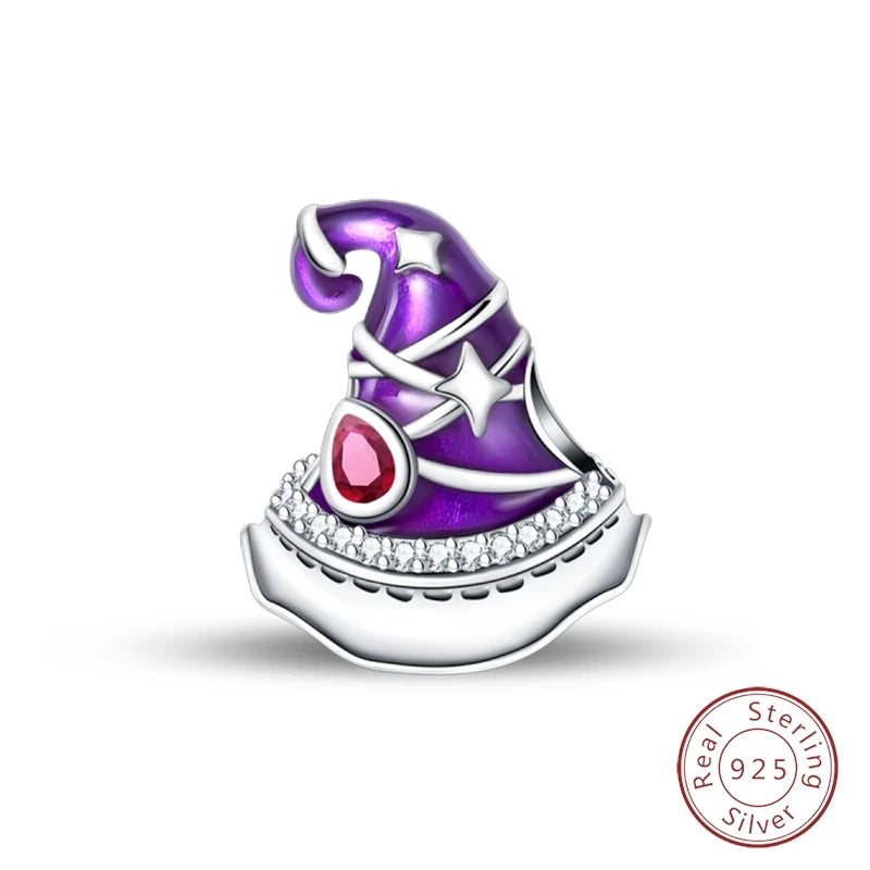 Halloween 925 Sterling Silver Design Charms Beads Pendants Suitable for Original Bracelet DIY Exquisite Making Jewelry