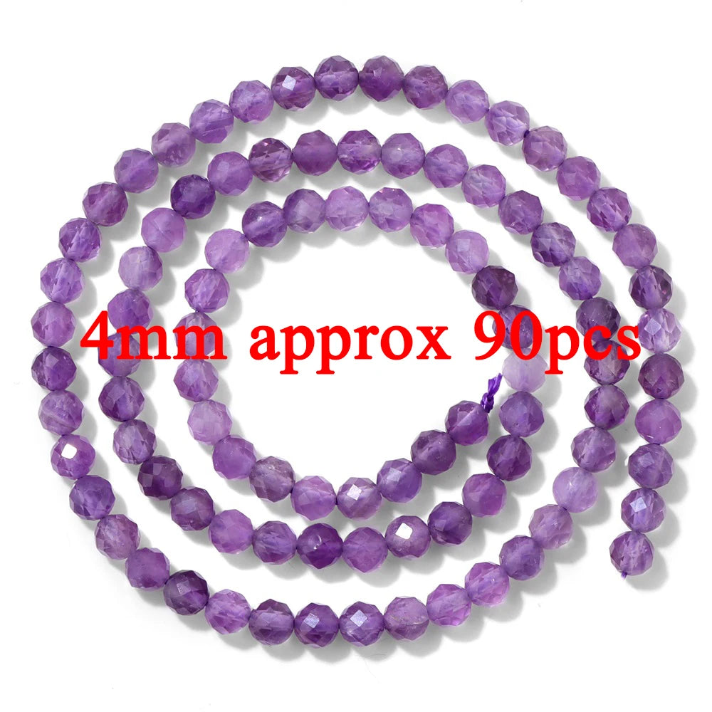 Natural Amethyst Energy Stone Bead Purple Quartzs Crystals Beads Healing Power Fit Health,Beauty,Clarity,Relieve stress,Calming