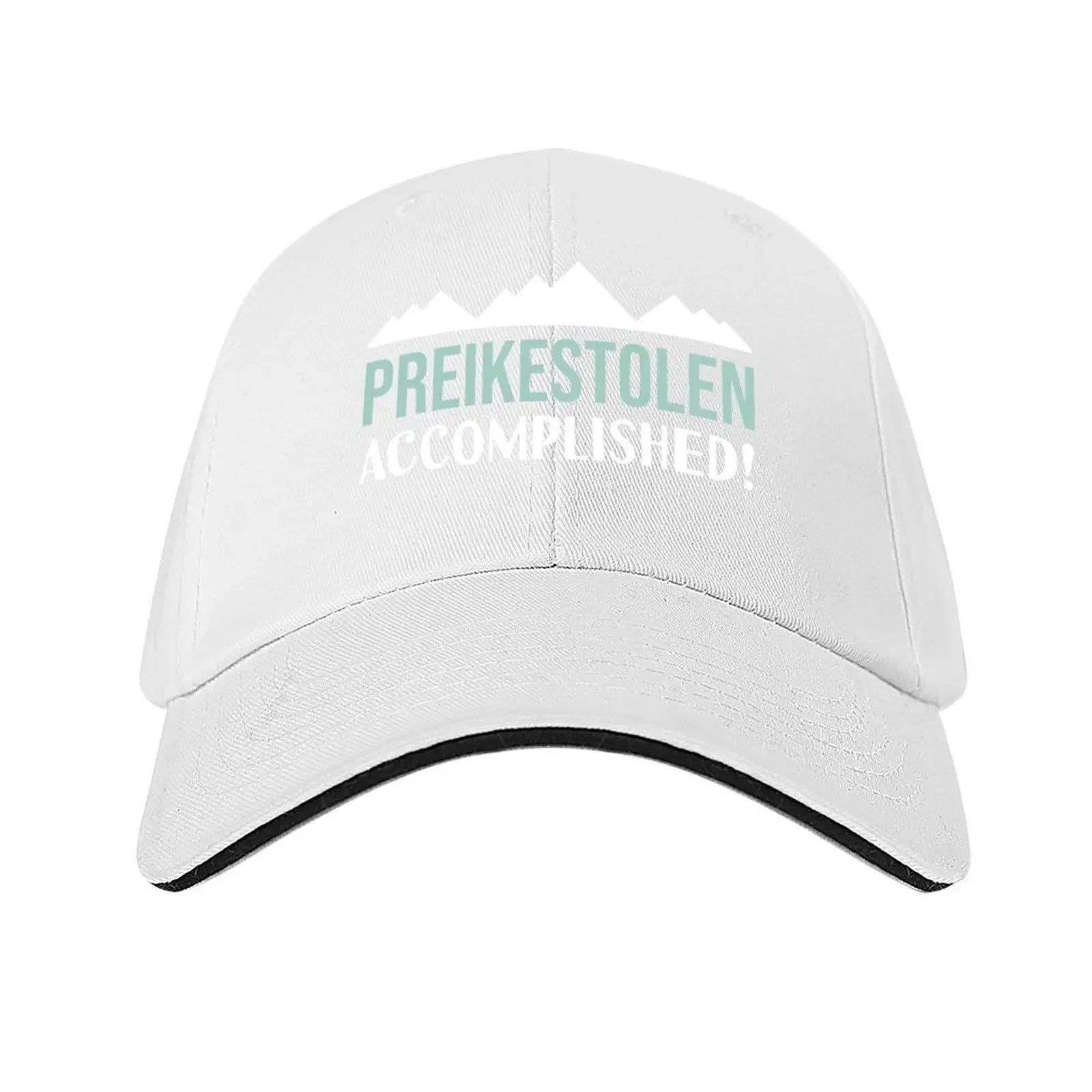 Preikestolen Accomplished Hiking In Norway The Pulpit Rock souvenir Baseball Cap Luxury Man Hat Golf Hat Man Men Women's