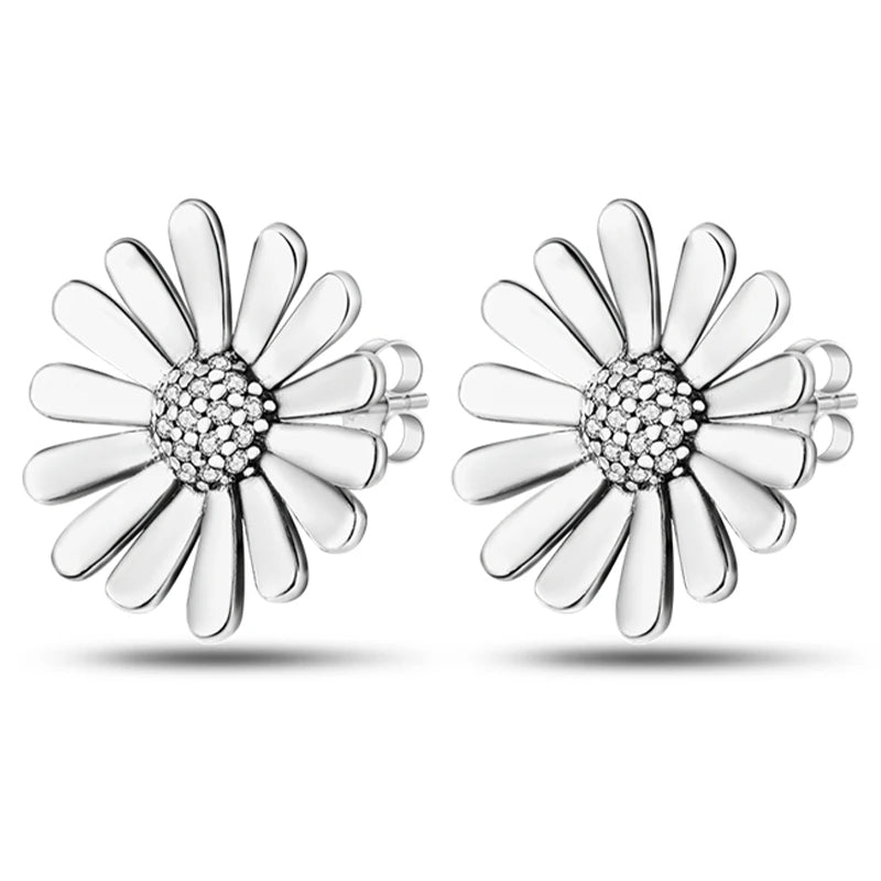 Earrings 925 Sterling Silver Stud Earrings Unicorn Star Zircon Stud Hoop Earrings For Women Girls Lovely Fashion Jewelry Gift