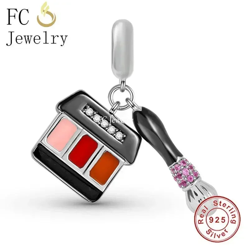 Fit Original Pan Charms Bracelet 925 Silver Profession Hobby Sport Cook Rock Muisc Makeup Game Fitness For Making Berloque - Madeinsea©