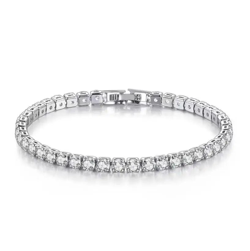 Wholesale Moissanite Tennis Bracelet Necklace 3mm 4mm 5mm 6.5mm 925 Silver D Color Diamond Jewel For Women Men Jewelry