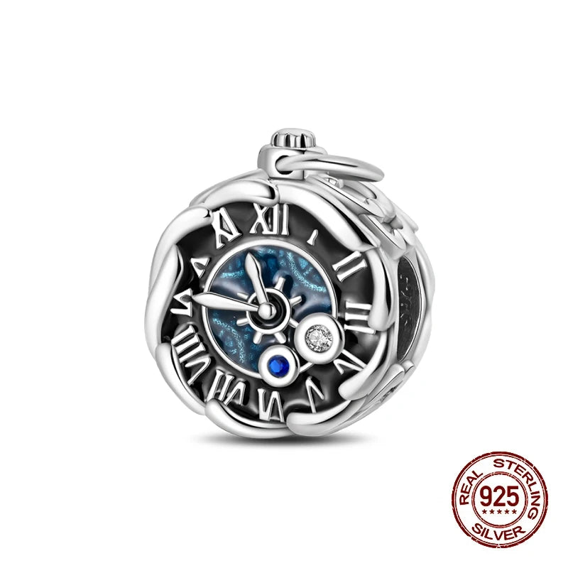 925 Sterling Silver Time Machine Trunk Travel Camera Charms Beads Fit 3mm 925 Original Bracelets DIY Jewelry Birthday Gift