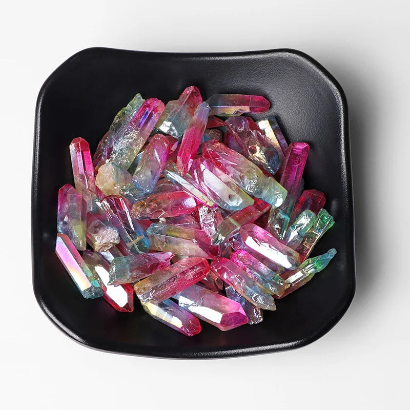 Natural Quartz Stick Beads Top Drilled Gradient Color Raw Loose Point Bead For Jewelry Making DIY Necklace Earrings Accessories