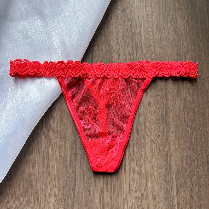 Personality Custom Name Crystal Letter Thong Lace Bikini Panties G-String Low Waist Briefs Sexy Body Jewelry for Hot Wife Gift - Madeinsea©