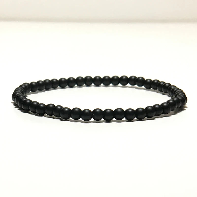 Artifact Meditation Healing Bracelet Men 4mm/6mm/8mm/10mm Tiger Eyes Obsidian Stone Beaded Braslet Father Day Gift Yoga Braclet