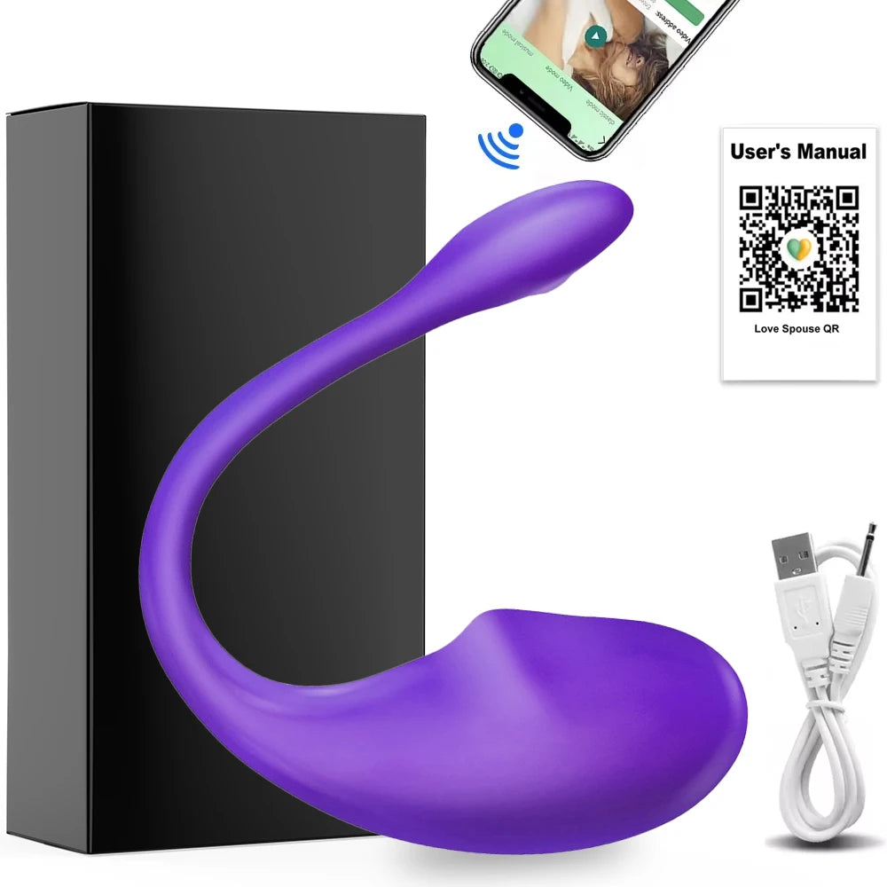 Wireless Bluetooth G Spot Vibrator for Women Dildo APP Remote Control Wear Vibrating Egg Clit Female Panties Sex Toys for Adults - Madeinsea©