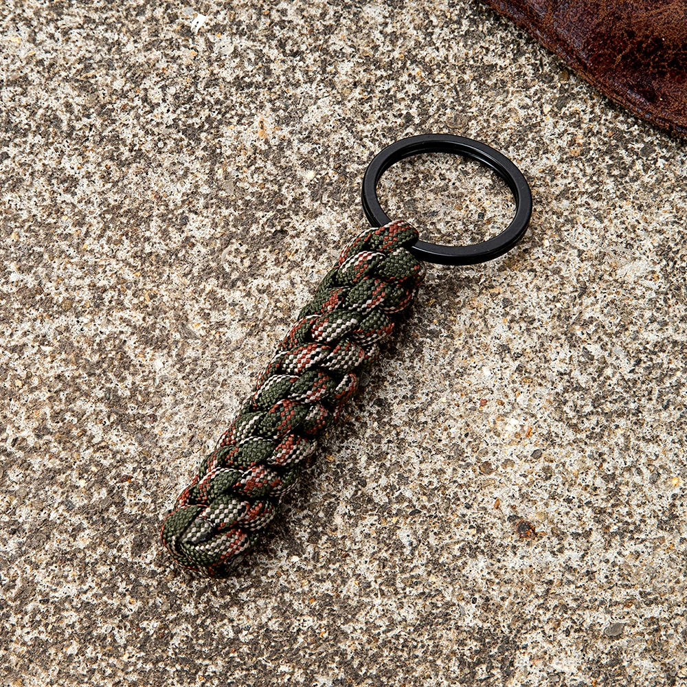 MKENDN Handmade Woven Corn Knot Survival Paracord Keychain Outdoor Rock Climbing Emergency Rescue Rope Backpack key chains Gifts - Madeinsea©