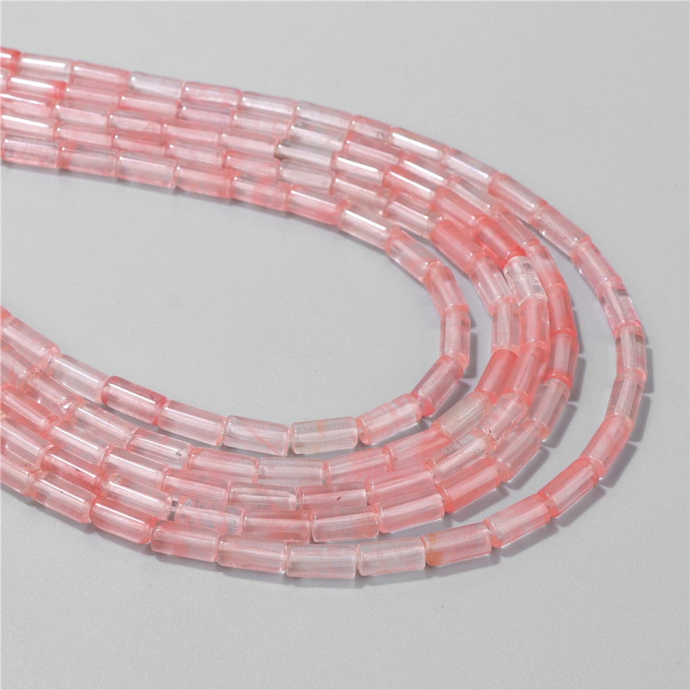 5x9mm Natural Cylinder Column Stone Bead Agat Aventurine Amethyst Jasper Quartz Loose Spacer Beads DIY Necklace Earring Bracelet