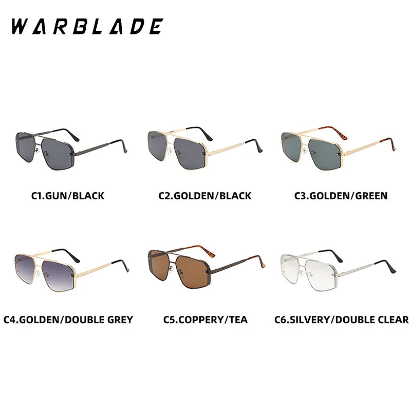 2025 Herren Damen Pilot Sonnenbrille Metallrahmen Reisnägel Casual Trend Persönlichkeit Retro Mode Outdoor Sport Brille UV400