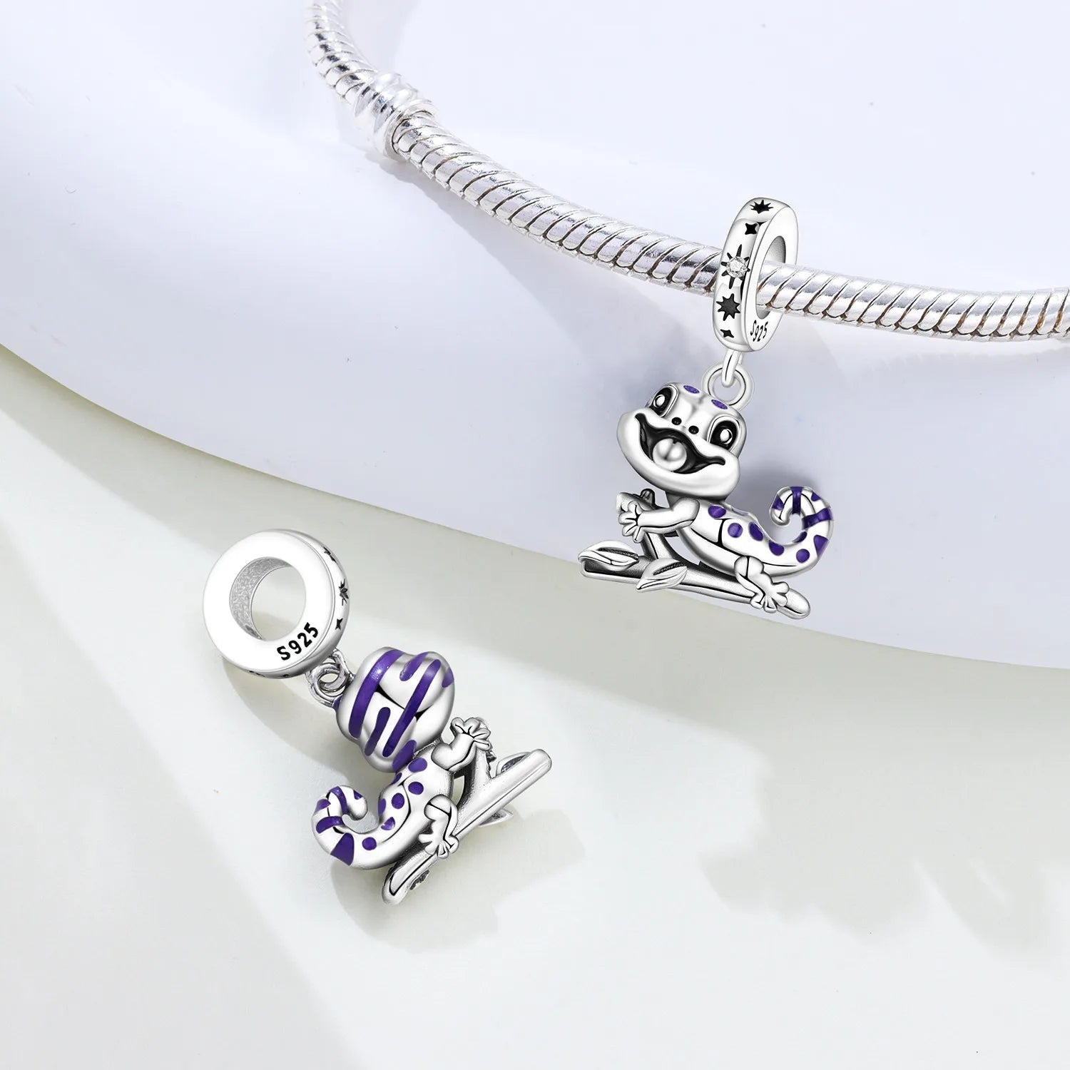 PANPOKI 925 Sterling Silver Variable Temperature Animal Beads Original Pendants Bracelet Charm Jewelry Party DIY Trendy Gifts