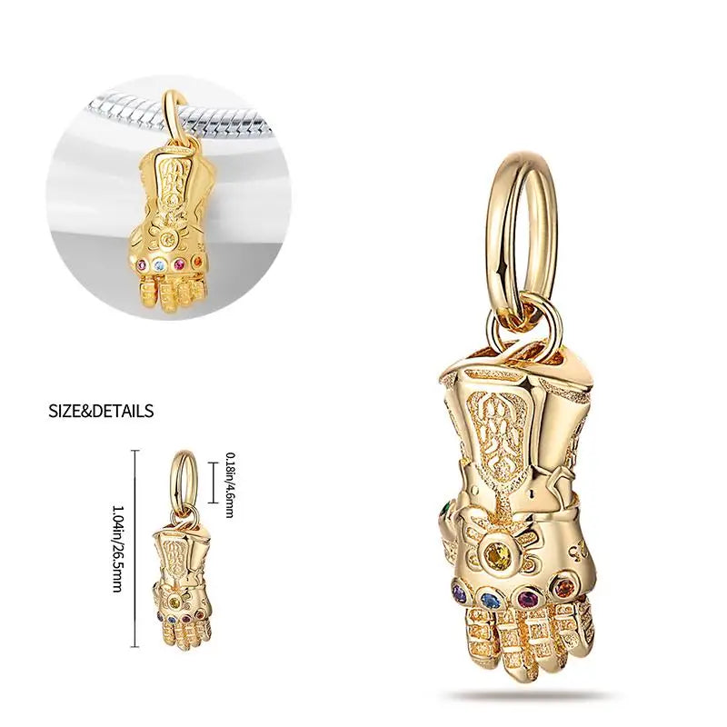 2025 new in Spider Man charm beads Hulk Iron Man 925 sterling silver charm Marvel bracelet charm DIY women's jewelry gift