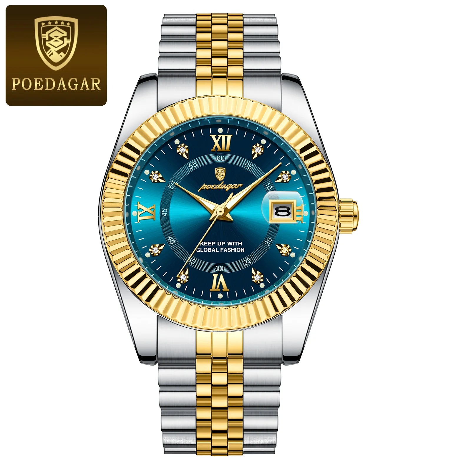 POEDAGAR Luxury Sport Wrist Watch For Man Waterproof Luminous Date Men Watch Quartz Stainless Steel Men's Watches Male Reloj+box - Madeinsea©