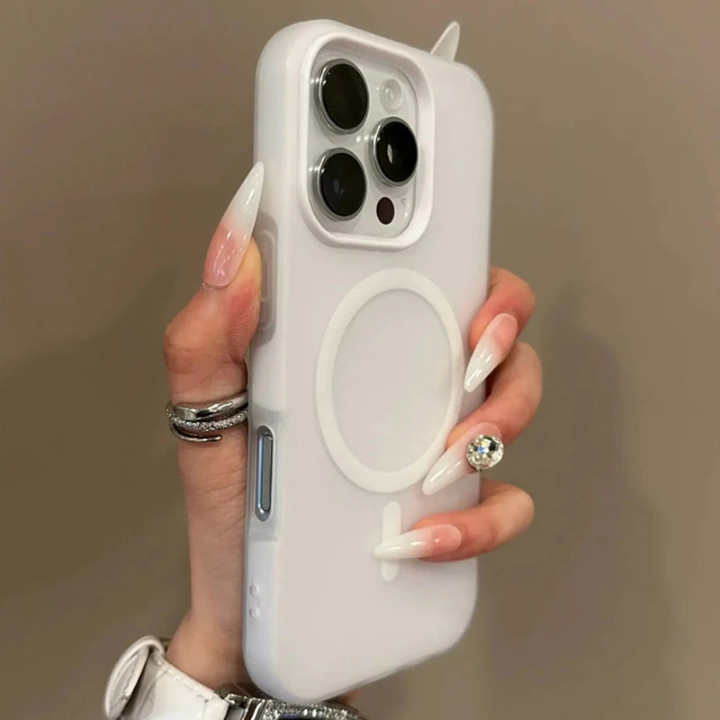 Luxury 2 IN 1 Candy Color Magnetic Phone Case For Samsung S25 Ultra S24 FE S23 Plus S25 Edge Cases Magsafe Wireless Charge Cover - Madeinsea©