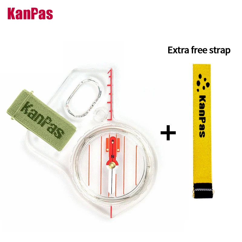 KANPAS Basic and Beginner's Orienteering thumb compass, Orienteering Primary Compass, MA-40-FS, Durable Sport Compass