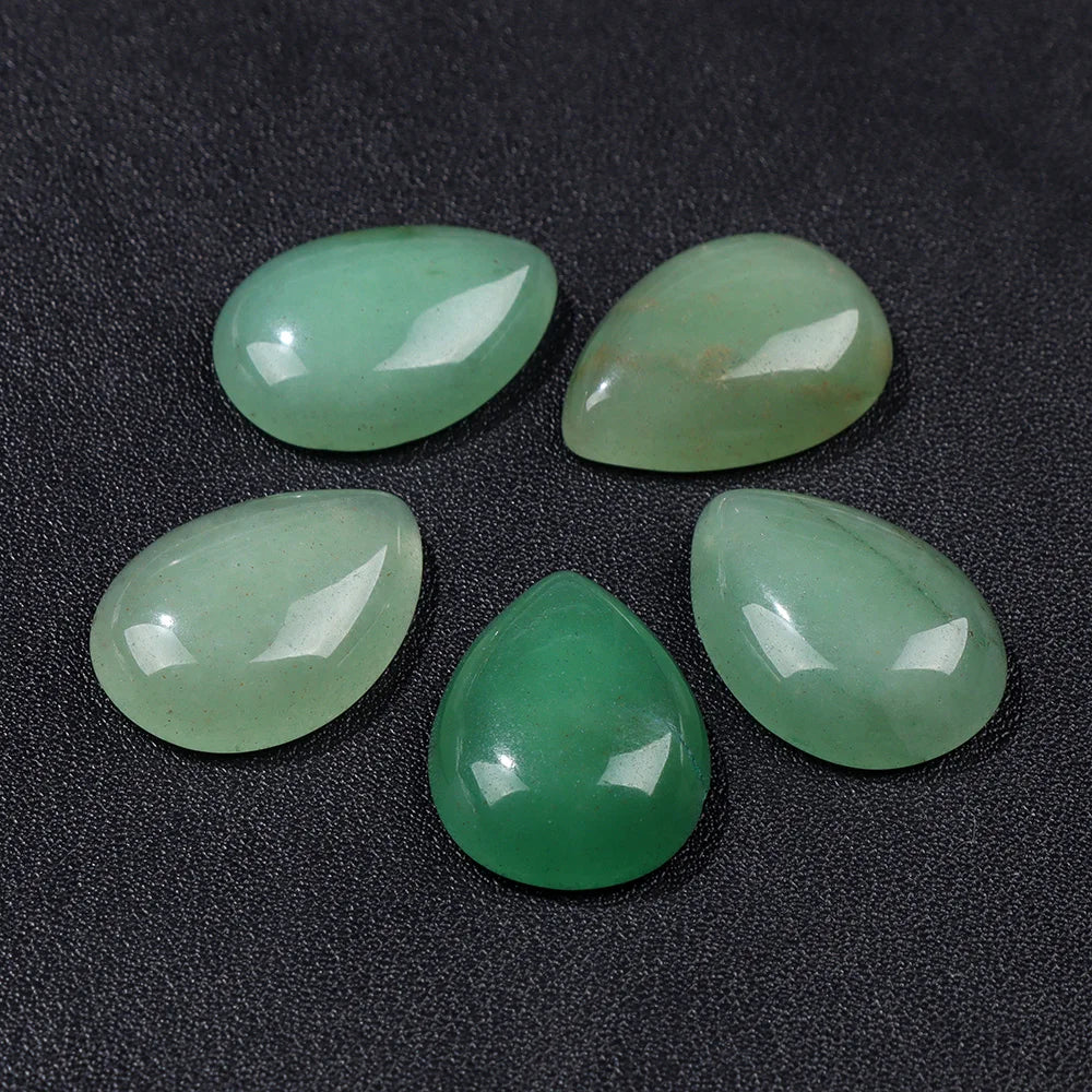 18X25MM Multi-color Natural Stone Cabochon Water Drop Shape Agat Quartz Opal Cabochons Stone For Jewelry Making DIY Accessories