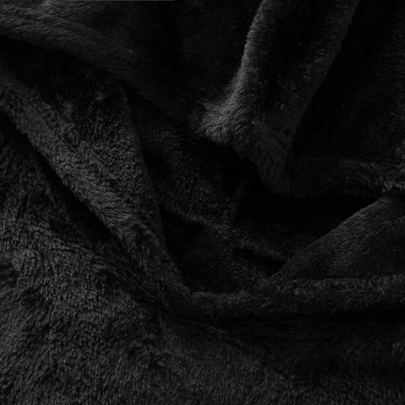 Autumn and Winter Plush Letter Cartoon Print Cat Ears Long-Sleeved Pullover Hooded Loose Casual Street Sweatshirt Women's Warm Top