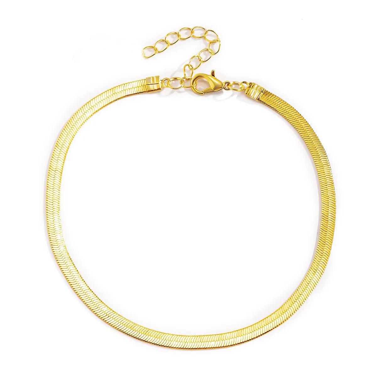 HIPEE Trend Stainless Steel Flat Snake Bone Chain Bracelet for Women Men 2/3/4/5MM Width Snake Chain Bangles Jewelry Party Gifts