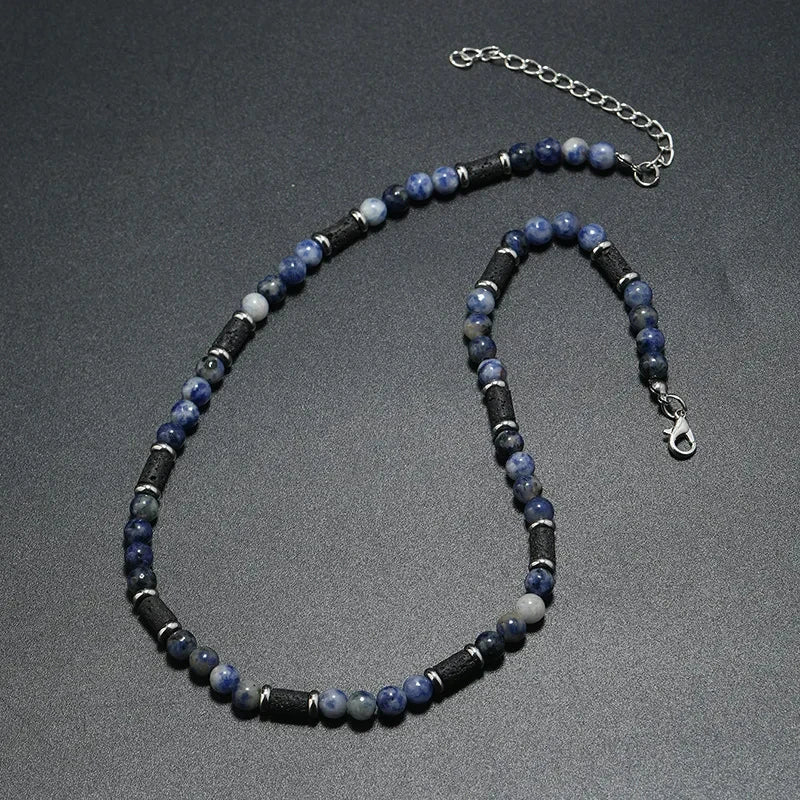 Vintage Bohemian Summer Jewelry Ethnic Style Jewelry Brown Coconut Shell Wood Beads Natural Stone Necklace Men's Jewelry