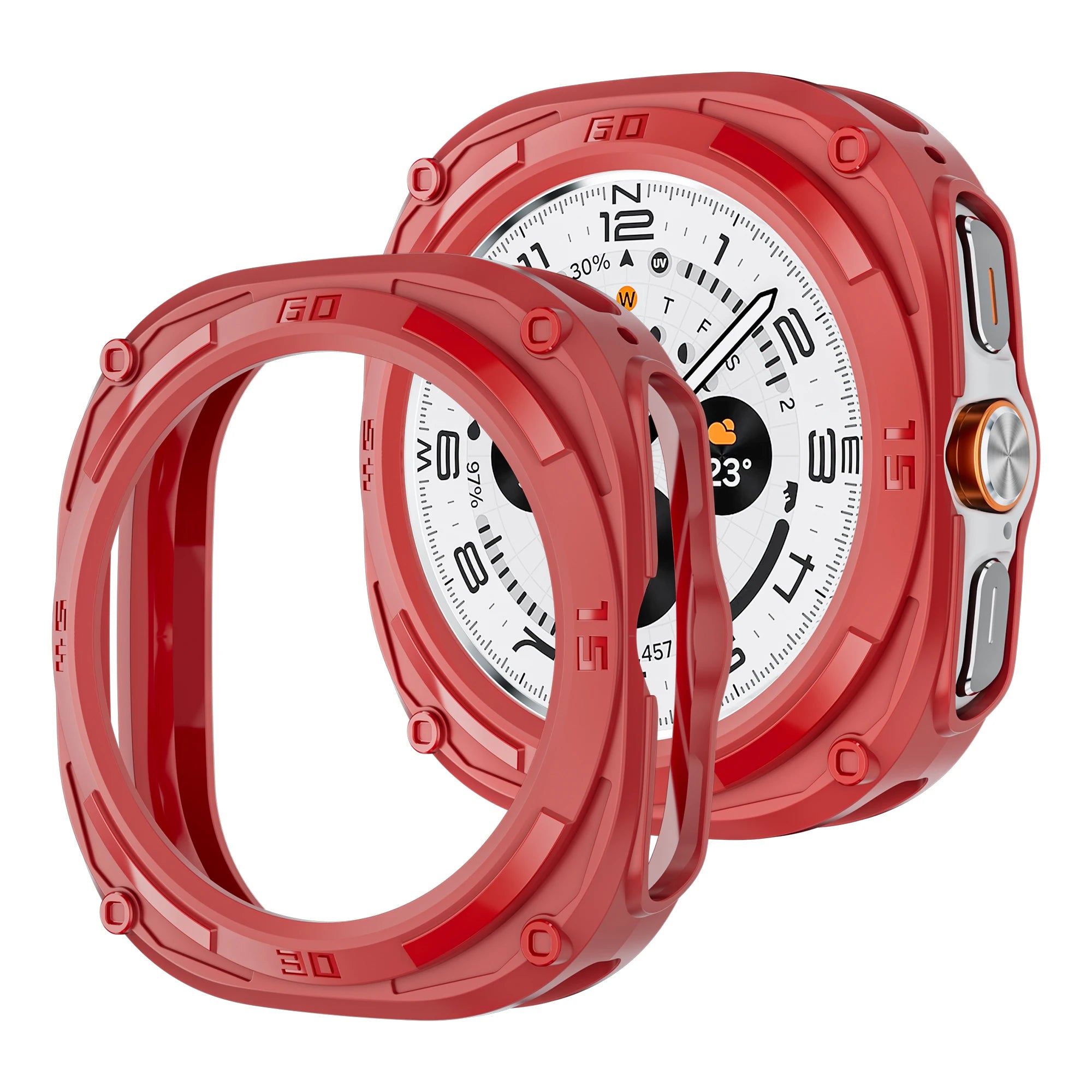 Protecteur d'écran pour Samsung Galaxy Watch Ultra Case 47mm Accessoires Cadre en PC dur Pare-chocs de protection Galaxy Watch Ultra cover