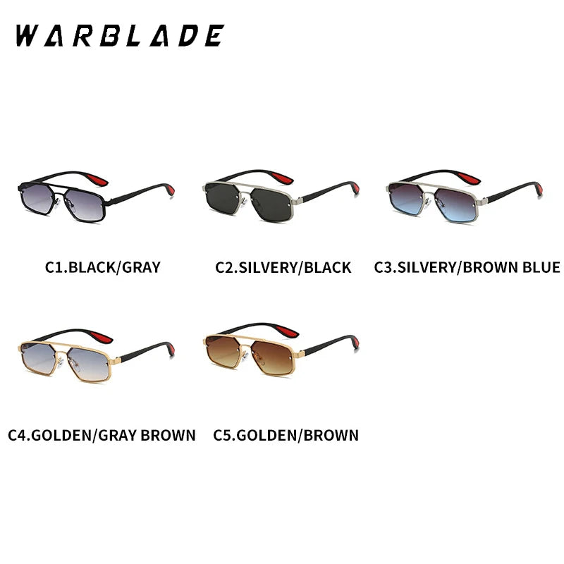 2025 Fashion Metal Pilot Women Personalized Double Bridge Luxury Brand Design Trend Sunglasses Men Drive Shades UV400 Eyewear