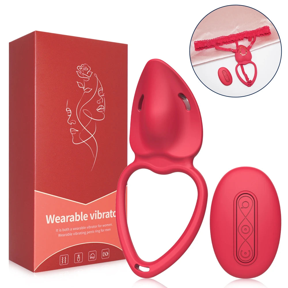 App Control Wearable Panty Vibrator Female 9 Vibration with Wireless Control Penis Ring Clitoral Stimulator Adult Sexy Toys