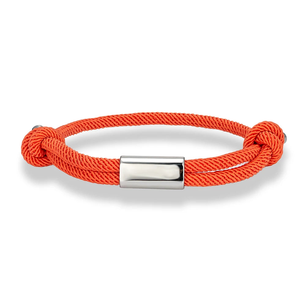 MKENDN Personalised Bracelet for Men Women Sailing Rope Bracelets Custom Birthday Gift for Her Him Handmade Boho Jewelry