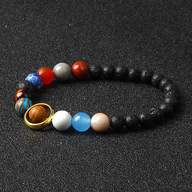 Universe Galaxy Eight Planets 12 Constellation Bracelets for Women Natural Stone Solar System Bracelets Libra Virgo Leo Jewelry - Madeinsea©